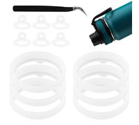 Ktxaby Lot de 13 joints de bouteille d'eau de rechange pour bouteille d'eau thermoflask de 61/81/102/1800 ml, joint torique en silicone avec pince à épiler, joint anti-fuite, compatible avec le