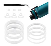 ktxaby Lot de 13 joints de rechange pour bouteille d'eau Thermoflask 61/81/102/1800 ml - Joint d'étanchéité en silicone avec pince à épiler - Joint anti-fuite pour bouteille d'eau et takeya,