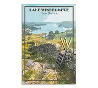 KTYWZ Plaque en métal, affiche, Lake District, lac Windermere, rétro, Man Cave, bar, pub, hangar, cadeau fantaisie, plaque murale en aluminium, 30 x 40 cm