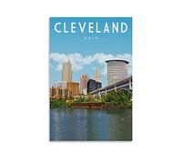 KTYWZ Plaque en métal vintage Cleveland Ohio Jardin et cuisine Poster, panneau inspirant Maison Décoration murale pour maison Cuisine Bar Club Décoration 15x30cm