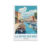 KTYWZ Plaque métallique humoristique La Seyne-sur-Mer, vintage, rétro, pour bar, pub, hangar, décoration murale, 20 x 30 cm