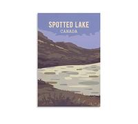 KTYWZ Plaque murale humoristique en étain représentant un lac tacheté, une montagne, un Canada, une maison, une salle de bain, une cuisine, un café, pour Halloween, Noël, 15 x 30 cm