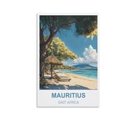 KTYWZ Plaque murale vintage en métal, île Maurice, Afrique de l'Est, pour garage, maison, extérieur, ferme, chambre de fille, cadeau de mariage ou de Saint-Valentin, 20 x 30 cm