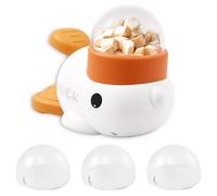 KTZCTPCA Jouet puzzle interactif 2 en 1 pour chien, alimentation lente, jouet automatique pour stimulation mentale et alimentation saine, distributeur de friandises stable en forme de canard pour une