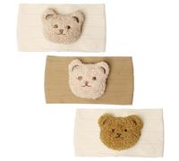 KU 4 Pièces Bandeau Cheveux Fille Petit Ours Bandeaux Cheveux Bébé Fille Accessoire Bébé, Turban Bebe Fille Bonnet Headbands Souple Elastique Nouveau-né Bambin Coffret