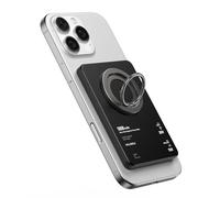 KU XIU Batterie Externe for Magsafe, Ultra Slim Power Bank Magnétique Deux Faces avec Anneau Support Magnétique pour Powerbank, Batterie PD 20W 5000 mAh Compatible avec iPhone 16 Pro/15/14/13/12