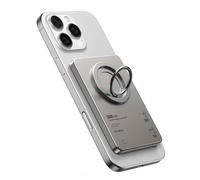 KU XIU Batterie Externe for Magsafe, Ultra Slim Power Bank Magnétique Deux Faces avec Anneau Support Magnétique pour Powerbank, Batterie PD 20W 5000 mAh Compatible avec iPhone 17/16/15/14/13/12