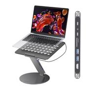 KU XIU Support pour Ordinateur Portable avec Station d'accueil 8-en-1