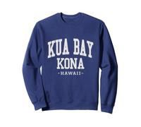 KUA Bay Kona Écusson brodé Big Island of Hawaii Beach Sweatshirt
