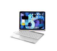 kuaijiexiaopu 360° Rotating Touch Keyboard Tablet Protective Case Suitable for iPad Pro 11 inch 2018-22 Universal(Silver)