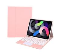 kuaijiexiaopu Clavier Tactile détachable avec Touches Rondes, étui de Protection à Rabat en Cuir Compatible avec Samsung Galaxy A9 8,7 Pouces(Rose)