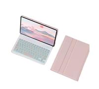 kuaijiexiaopu Detachable Keyboard Tablet Leather Case Suitable for Honor X8A-11 inch(Backlit Keyboard+Pink)