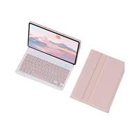 kuaijiexiaopu Detachable Keyboard Tablet Leather Case Suitable for Honor X8A-11 inch(Keyboard+Pink)