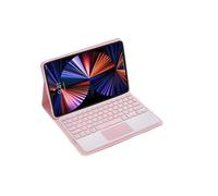 kuaijiexiaopu Detachable Keyboard Tablet Leather Case Suitable for Honor X8A-11 inch(Touch Keyboard+Pink)