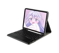 kuaijiexiaopu Detachable Regular/Tri Color Backlit Touch Keyboard Protective Case Suitable for Samsung Galaxy Tab S6 Lite 10.4 inch P610 2022(Touch Keyboard+Black)