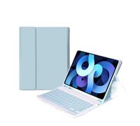 kuaijiexiaopu Detachable Regular/Tri Color Backlit Touch Keyboard Protective Case Suitable for Samsung Galaxy Tab S6 Lite 10.4 inch P610 2022(Keyboard+Sky Blue)