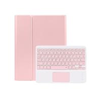 kuaijiexiaopu Detachable Regular/Tri Color Backlit Touch Keyboard Protective Case Suitable for Samsung Galaxy Tab S10+/S9+/S9FE+/S8+/S7FE/S7+ 12.4 inch(Touch Keyboard+Pink)