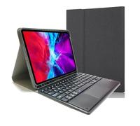 kuaijiexiaopu Detachable Touch Keyboard Cloth Texture Tablet Protective Case Suitable for iPad 10th Gen-10.9 inch Universal(Noir)