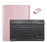 kuaijiexiaopu Étui à Rabat en Cuir PU avec Clavier Amovible et Support for Tablette Lenovo Tab M10 HD 2e génération 10,1 Pouces TB-X306X TB-X306F(Gold Mouse)