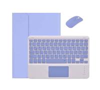 kuaijiexiaopu Étui Clavier Amovible avec pavé Tactile et Emplacement for Stylo, Support en Cuir PU, Compatible avec Lenovo Tab P11 11 Pouces J606F J606X J616(Toch Purple+Mouse)