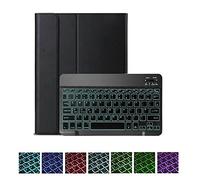 kuaijiexiaopu Étui Clavier détachable rétroéclairé, Housse en Cuir for Tablette Compatible avec Xiaomi Mi Pad 5 Pro 11 Pouces(Black B with Backlit)