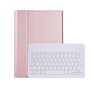 kuaijiexiaopu Étui Clavier rétroéclairé détachable, Housse en Cuir avec Support for Tablette Compatible avec Lenovo P11 11 Pouces TB-J606F/N/L(Rose Gold White)