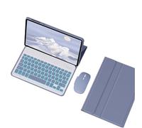 kuaijiexiaopu Étui de Protection Amovible en Cuir avec Clavier rétroéclairé et Rabattable, Compatible avec Xiaomi 6/6 Pro 11 Pouces(Purple+Backlit Keyboard+Mouse)