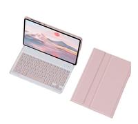 kuaijiexiaopu Étui de Protection Amovible en Cuir avec Clavier rétroéclairé et Rabattable, Compatible avec la Tablette Huawei MatePad SE 10,4 Pouces (2022)(Pink+Keyboard)
