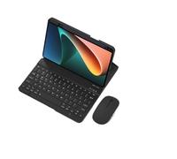 kuaijiexiaopu Étui de Protection Amovible en Cuir avec Clavier Tactile et Motif Tissu, Compatible avec Xiaomi 5/5 Pro 11 Pouces(Black+Keyboard)