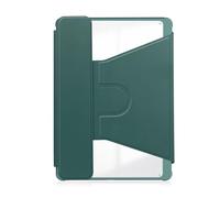 kuaijiexiaopu Étui en Acrylique Rotatif à 360° avec Emplacement for Stylet et Clavier Amovible Compatible avec Samsung Galaxy Tab A9+ Plus 11 Pouces SM-X216/X210(Dark Green)