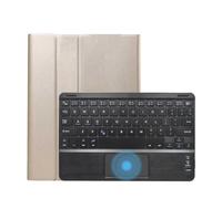 kuaijiexiaopu Étui en Cuir PU avec Clavier Tactile et Emplacement for Stylet, Compatible avec Samsung Galaxy Tab A7 10,4 Pouces SM-T500/T505(Or)