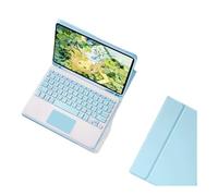 kuaijiexiaopu Étui en Cuir PU et TPU avec Support et Clavier Amovible, Compatible avec Samsung Galaxy Tab S9 11 Pouces X710/X716B/X718U(Sky Blue+Keyboard)