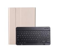 kuaijiexiaopu Étui Fin avec Clavier rétroéclairé, Housse en Cuir for Tablette Compatible avec Lenovo Tab M10 HD 2e génération 10,1 Pouces TB-X306X TB-X306F(Gold Black)