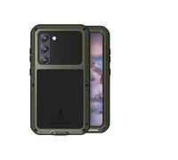 kuaijiexiaopu Étuis, Heavy Duty Rubber Shell Built-in Glass Protector, Waterproof Shockproof Aluminum Case Compatible with Samsung Galaxy S25 Ultra 6.9 inch(Vert)