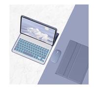 kuaijiexiaopu Housse de Clavier rétroéclairée Amovible, étui en Cuir PU et TPU Compatible avec Xiaomi Pad 5/5 Pro 11 Pouces(Purple+Keyboard+Mouse)