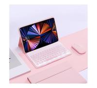 kuaijiexiaopu Housse de Clavier rétroéclairée Amovible, étui en Cuir PU et TPU Compatible avec Xiaomi Pad 7/7 Pro 11,2 Pouces(Pink+Keyboard+Mouse)