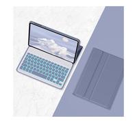 kuaijiexiaopu Housse de Clavier rétroéclairée Amovible, étui en Cuir PU et TPU Compatible avec Xiaomi Pad 5/5 Pro 11 Pouces(Purple+Keyboard)