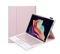 kuaijiexiaopu Housse de Protection for Tablette avec Clavier, étui en Cuir PU et TPU Compatible avec Lenovo Tab M11 11 Pouces TB330FU/TB330XU 2024(Pink+Touch Keyboard)