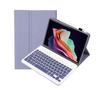 kuaijiexiaopu Housse de Protection for Tablette avec Clavier, étui en Cuir PU et TPU Compatible avec Lenovo Tab P11 2e génération 11,5 Pouces TB350FU/TB350XU 2023(Purple+Keyboard)