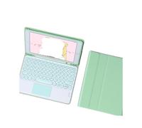 kuaijiexiaopu Tablet Protective Case with Keyboard and Mouse Set Suitable for iPad 11th Gen/10th Generation 10.9-inch Universal(Round Touch Keyboard+Green)