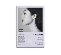 KUAILI Olivia Rodrigo Poster mural sur toile - Impression sur toile esthétique - Style vintage - Peinture décorative pour salon, chambre à coucher - 20 x 30 cm - Style sans cadre