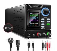 KUAIQU Alimentation de Laboratoire 800V 1A Haute Tension Alimentation Laboratoire Programmable avec Mémoires/OUTPUT/Encodeur/LOCK, Alimentation Stabilisée avec Logiciel/Écran Couleur LCD/Port de USB