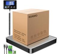 KUAIVO Balance Colis Numérique de 200kg/10g avec Fonction Hold/Tare, Pese Colis avec Écran Lcd Externe, Balance Professionnelle pour Industrielle, Petite Entreprise, Bagages, Bureau, Voyage