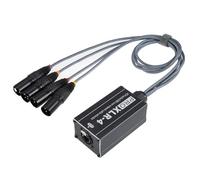 KUAIYIJU 4 canaux 3 broches vers un seul câble Ethernet Cat5 récepteur serpent réseau multi pour studio