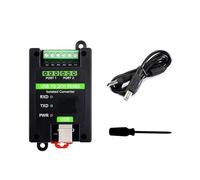 KUAIYIJU Adaptateur industriel USB vers 2 canaux RS485 bidirectionnel avec protections anti-foudre et réinitialisables