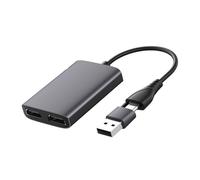KUAIYIJU Adaptateur répartiteur USB vers double écran 1080p 1080p pour plusieurs moniteurs transfert de données rapide double / simple port
