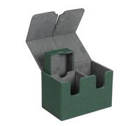 KUAIYIJU Boîte de rangement magnétique pour cartes à jouer en cuir PU