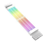 KUAIYIJU Câble d'extension ARGB 24 broches adressable pour boîtier PC, panneau en silicone souple, câble d'alimentation ARGB 24 broches, longueur 260 mm