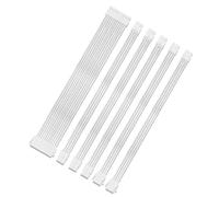 KUAIYIJU Câble d'extension d'alimentation PC 30 cm avec 1 x 24 broches/2 x 8 broches (4 + 4) CPU/3 x 8 broches (6P + 2P) cordons gainés PCIE pour alimentation PC