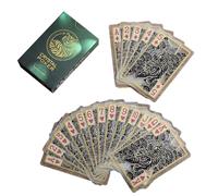 KUAIYIJU Carte à jouer en PVC imperméable portable lavable Petite carte de poker en plastique transparent pour adultes et enfants